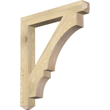 Ekena Millwork Balboa Craftsman Rough Sawn Bracket, Douglas Fir, 4"W x 32"D x 36"H BKT04X32X36BOA04RDF
